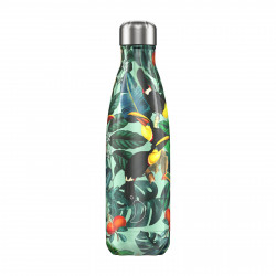 Bouteille gourde isotherme CHILLY'S TROPICAL TOUCAN 500 ml