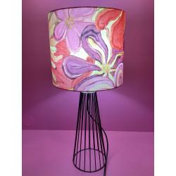 Lampe motif floral