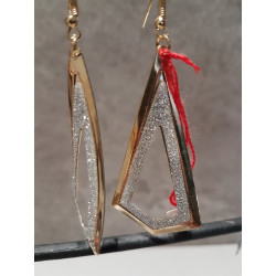 boucles d'oreilles longues scintillantes