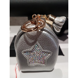 Porte monnaie mini sac à dos argent