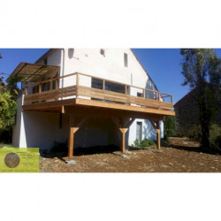 Terrasse sur pilotis