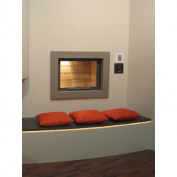 Cheminée TOTEM - Foyer Frontal Droit