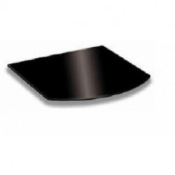 plaque de protection sol en verre noir ravelli