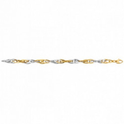 Bracelet or olives bicolores