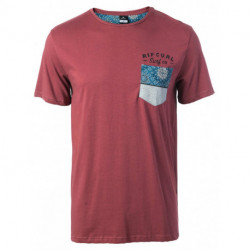 Tee-Shirt manches courtes poche poitrine bordeaux ou marine Echo Beach RIP CURL
