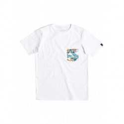 Tee-Shirt manches courtes poche poitrine blanc Junior Pickup QUIKSILVER