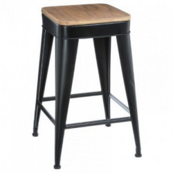 tabouret metal Joris noir