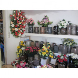 Vases-jardinières-cache pots-fleurs artificielles