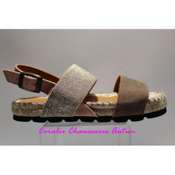 Nu-pieds TONI PONS en corde et cuir