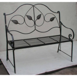 Banc en fer forgé