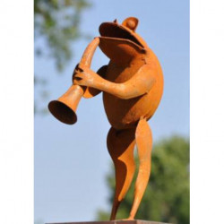 Grenouille musicienne décorative
