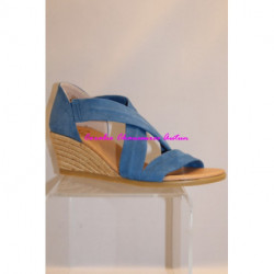 Sandale PINAZ à talon corde en nubuck