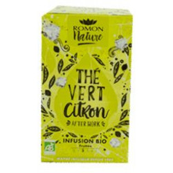 Infusion Bio Thé vert Citron After Work boite 16 sachets