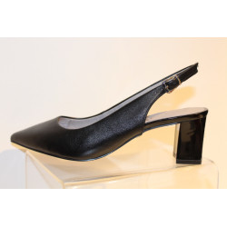 Escarpin CAPRICE en cuir noir