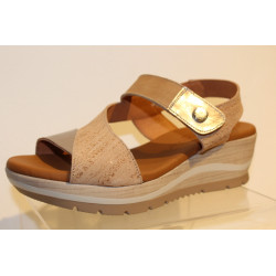 Sandale PAULA URBAN en cuir naturel