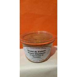 Sauté de faisan sauce chasseur et son écrasé de carottes