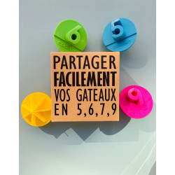 Set de 4 partageurs à gâteaux Cookut