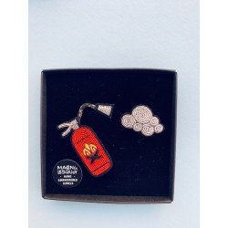 Broche brodée Extincteur Macon&Lesquoy