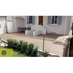 Terrasse bois massif