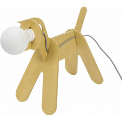 Lampe Chien jaune