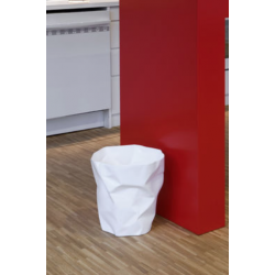 Corbeille à papier blanche