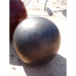 Boule décorative en céramique gris anthracite